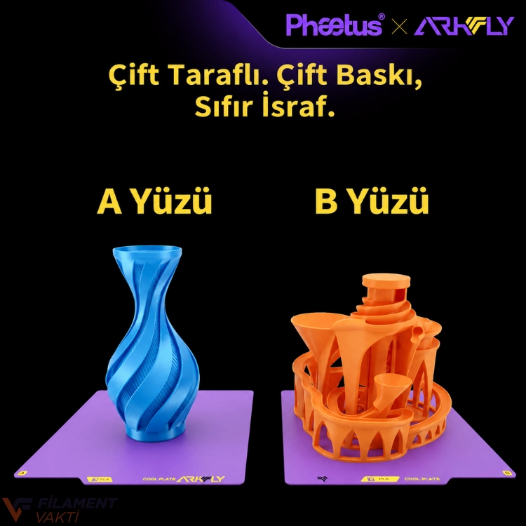 Creality K2 Plus Çift Taraflı Cool Plate Baskı Tablası 369×382 mm