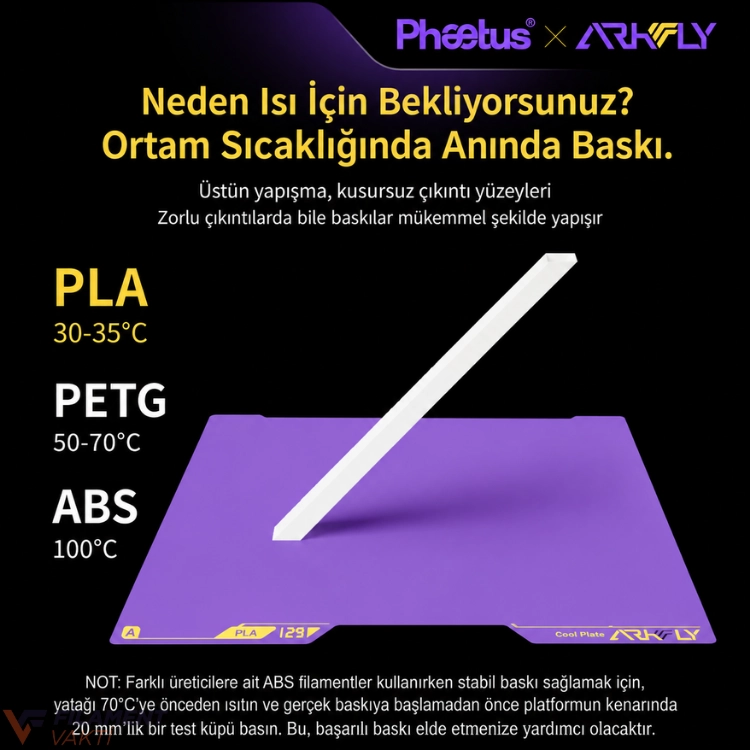 Creality K2 Plus Çift Taraflı Cool Plate Baskı Tablası 369×382 mm