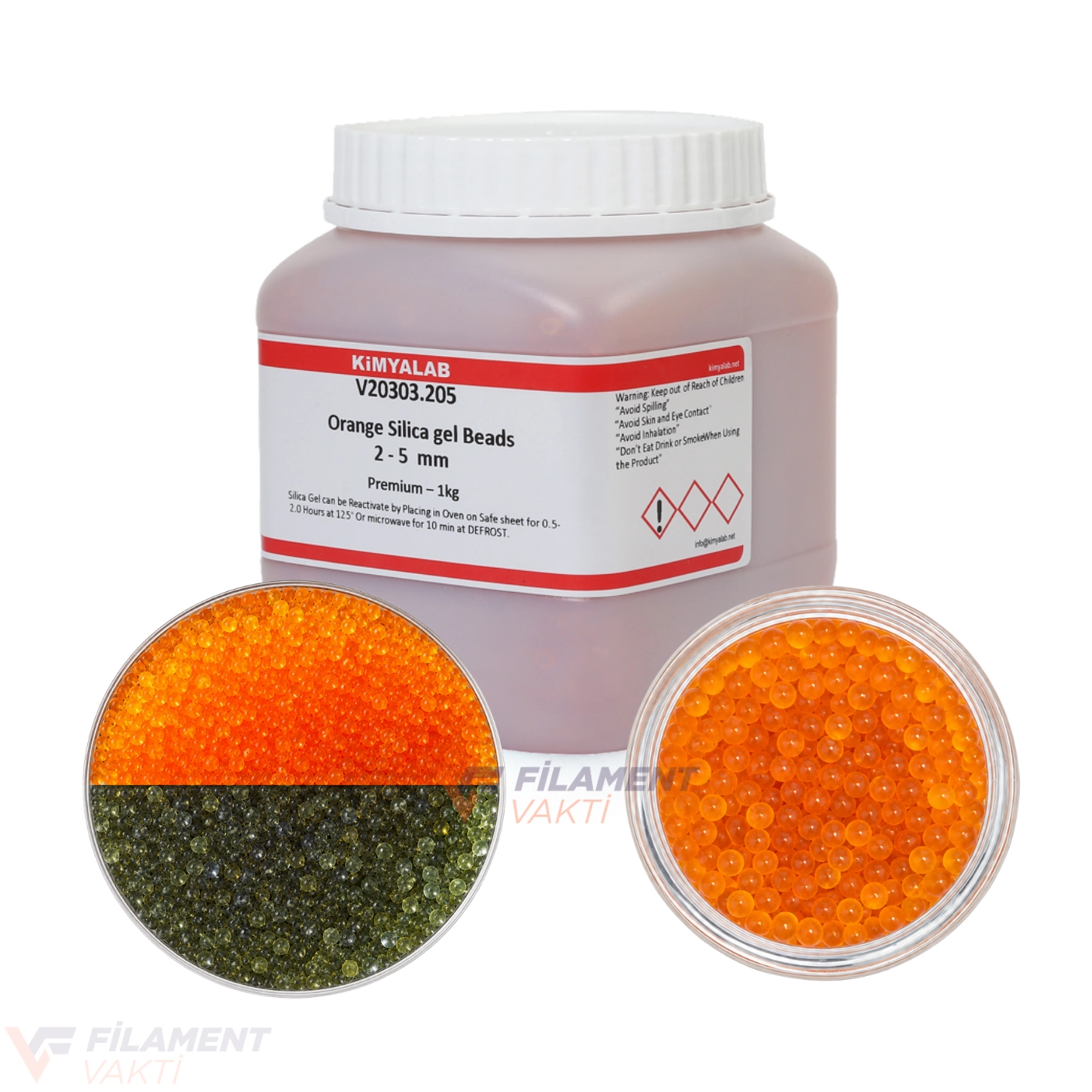 3D Yazıcı İçin Silikajel Turuncu Nem Alıcı 1Kg