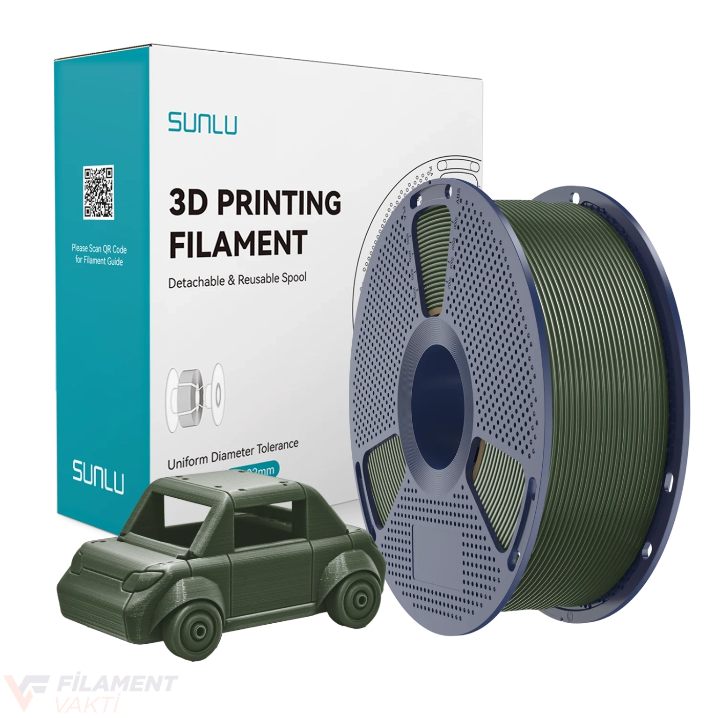 Sunlu PETG Filament - Zeytin Yeşili