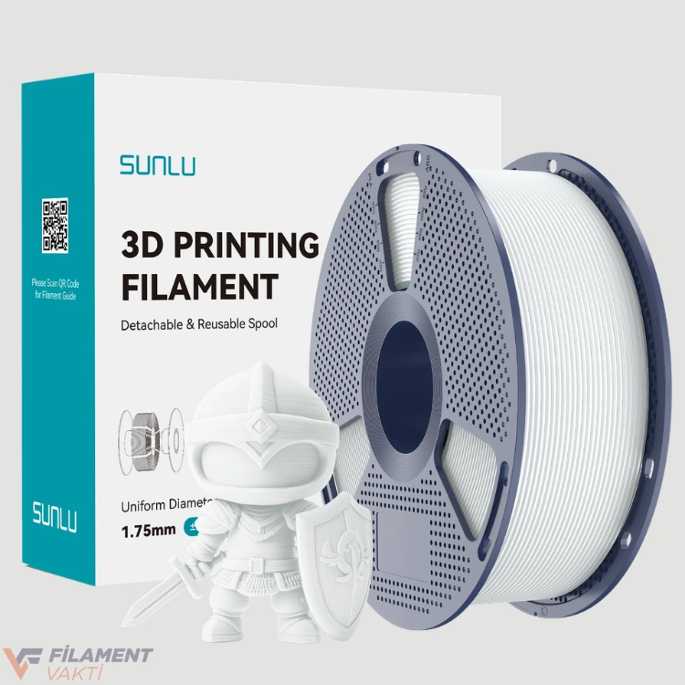 Sunlu PLA+ 2.0 Filament - Beyaz