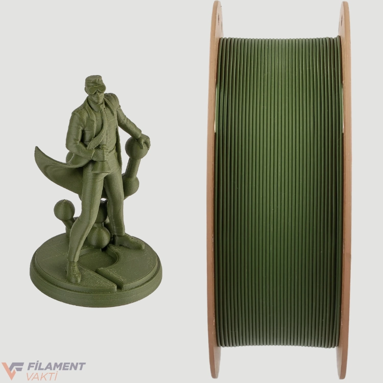 Polymaker Panchroma Mat PLA Filament - Askeri Koyu Yeşil