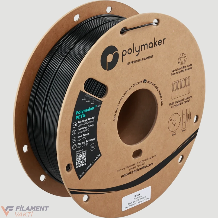 Polymaker PETG Filament - Siyah