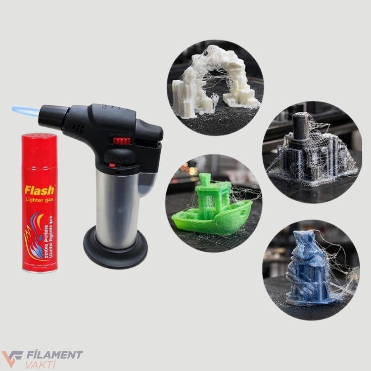 3D Yazıcı İçin Pürmüz Çakmak 1300°C (Gaz Hediyeli)