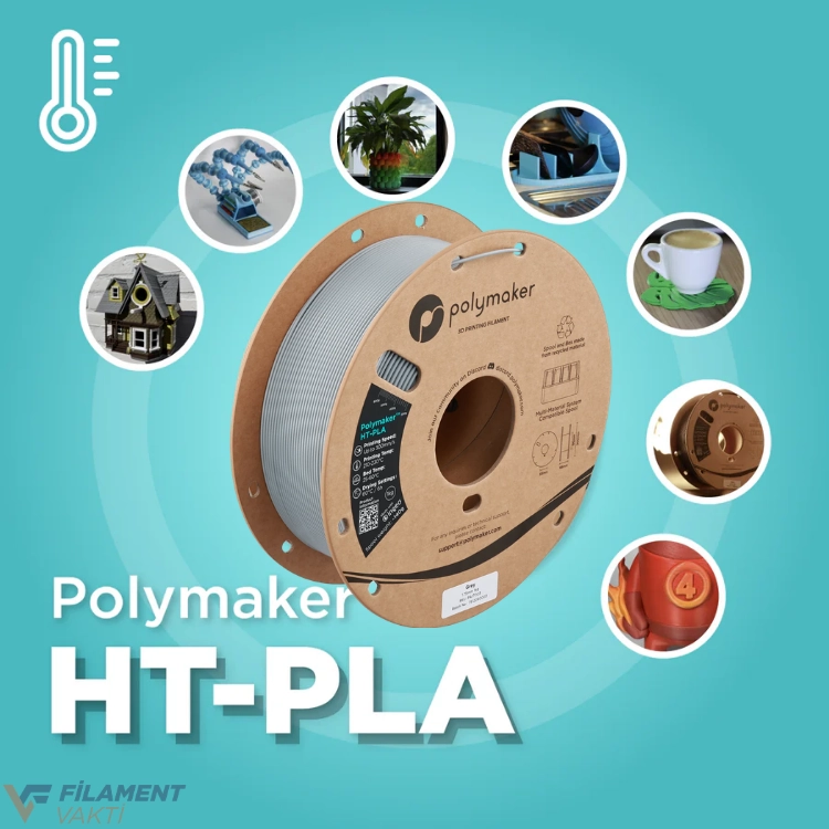 Polymaker HT-PLA Filament - Gri