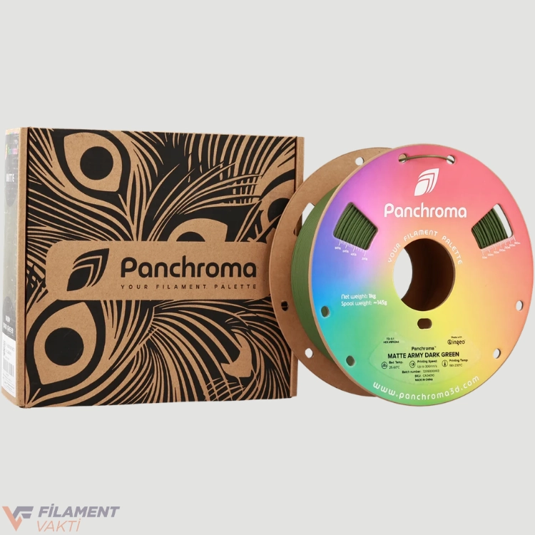 Polymaker Panchroma Mat PLA Filament - Askeri Koyu Yeşil