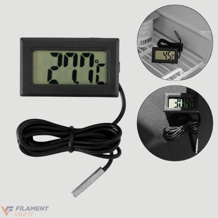 Problu Dijital Sıcaklık Ölçer (-50°C ~ 110°C)