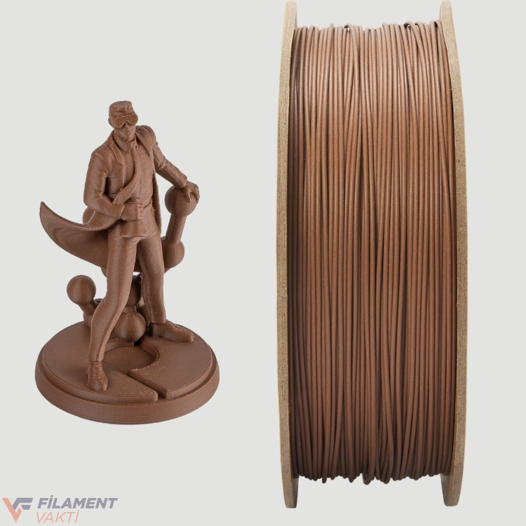 Polymaker PolyTerra Mat PLA Filament - Toprak Kahverengi