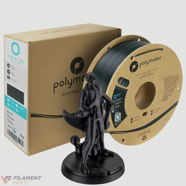 Polymaker PolyLite ABS Filament - Siyah