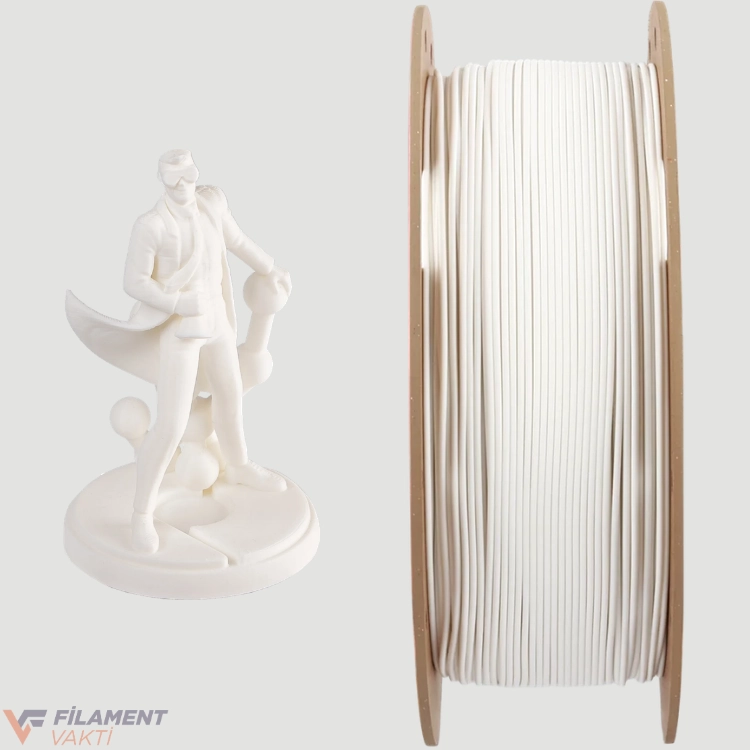 Polymaker Panchroma Mat PLA Filament - Pamuk Beyaz