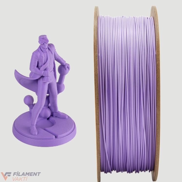 Polymaker PolyTerra Mat PLA Filament - Lavanta Mor