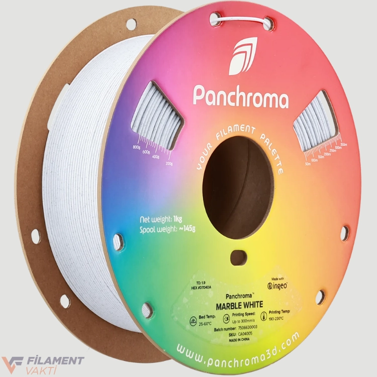Panchroma Marble PLA Filament - Beyaz