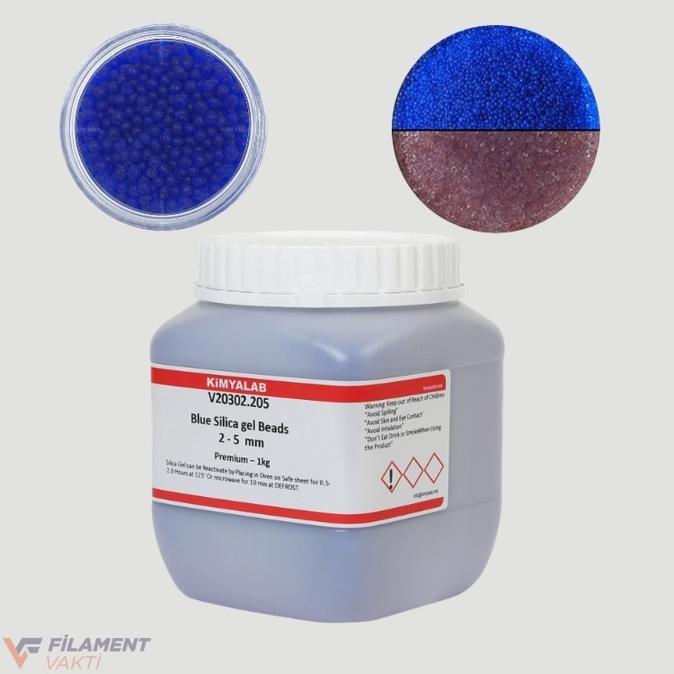 3D Yazıcı İçin Silikajel Mavi Nem Alıcı 1Kg