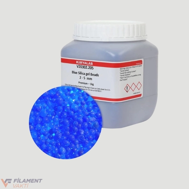 3D Yazıcı İçin Silikajel Mavi Nem Alıcı 1Kg