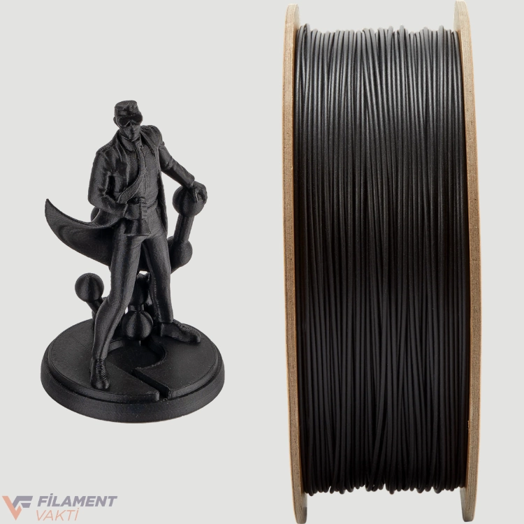 Polymaker PolyTerra Mat PLA Filament - Kömür Siyah