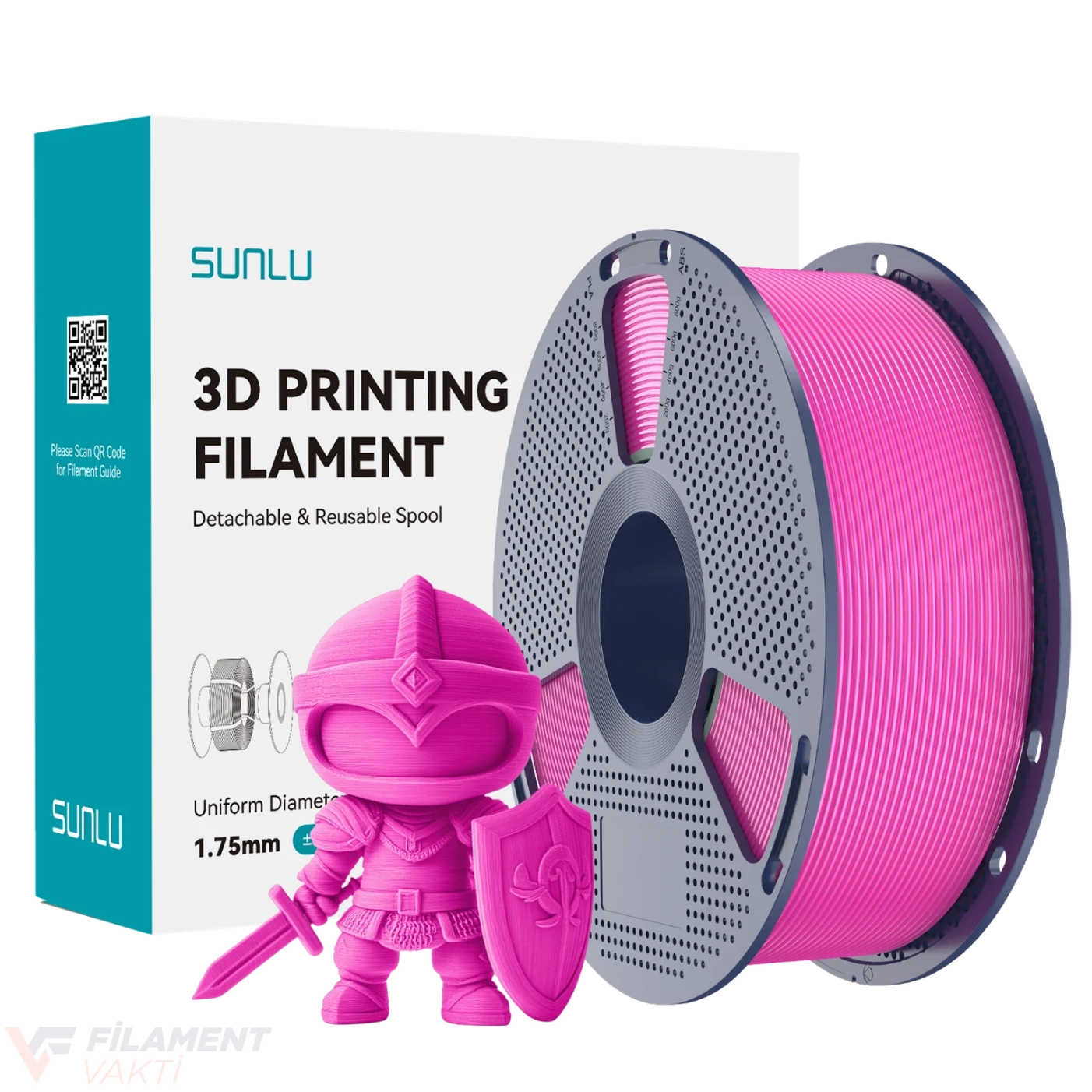 Sunlu PLA+ 2.0 Filament - Macenta