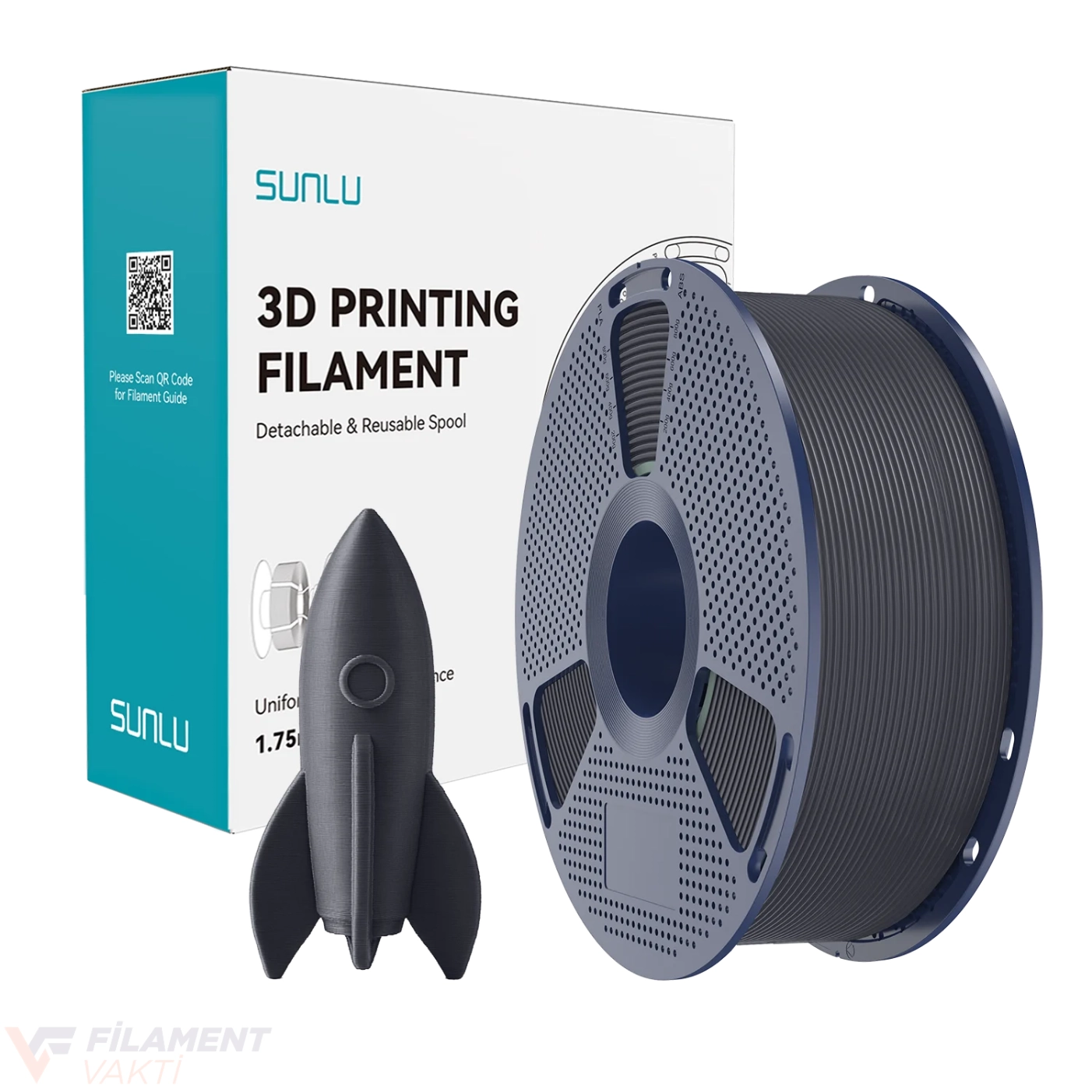 SUNLU Yüksek Hızlı PLA Filament - Siyah