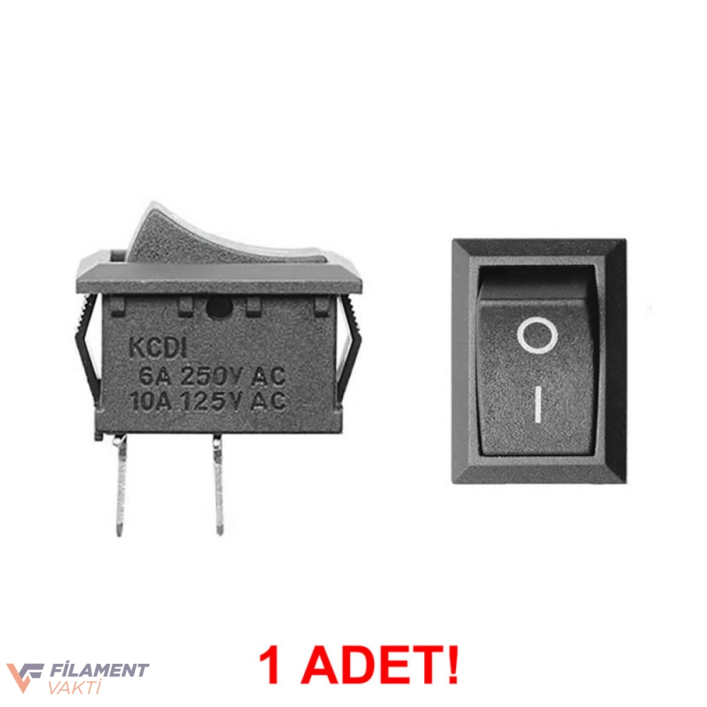 2 Pin Anahtar KCD1 | Mini Rocker Aç Kapa Anahtar