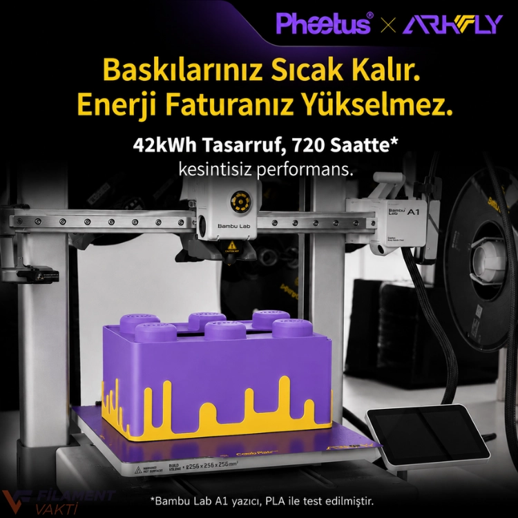 Creality K2 Plus Çift Taraflı Cool Plate Baskı Tablası 369×382 mm