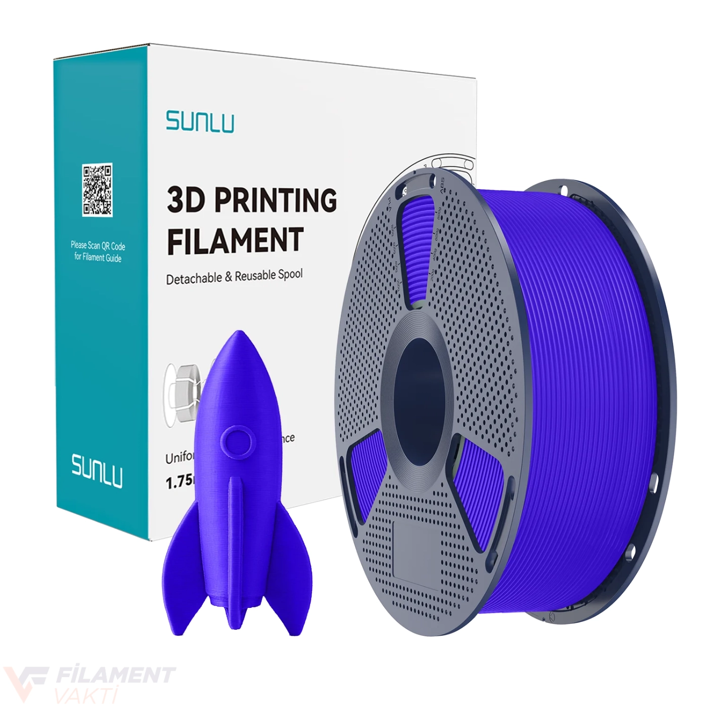 SUNLU Yüksek Hızlı PLA Filament - Siyah