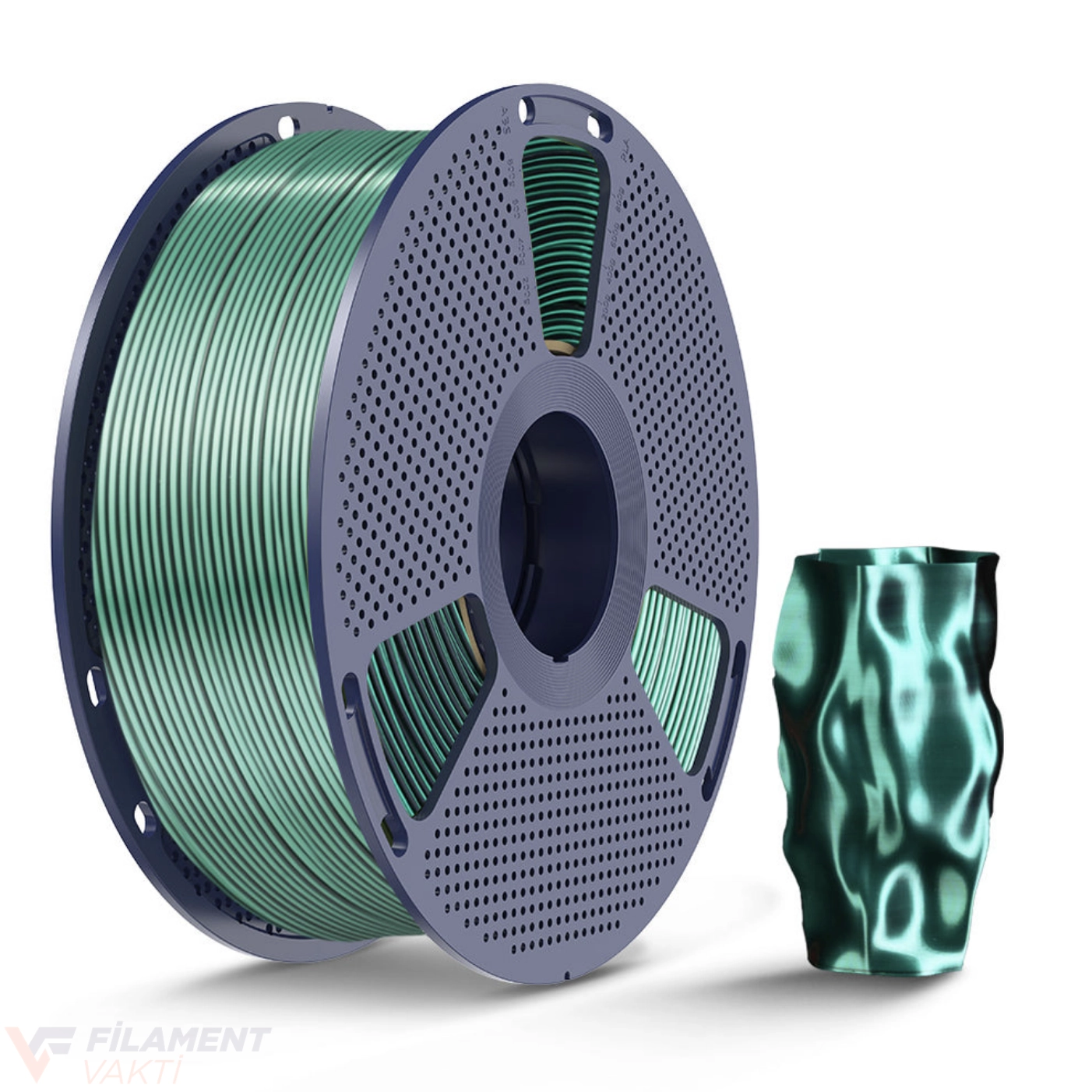 SUNLU Silk PLA+ Dual Çift Renk Filament Siyah - Yeşil