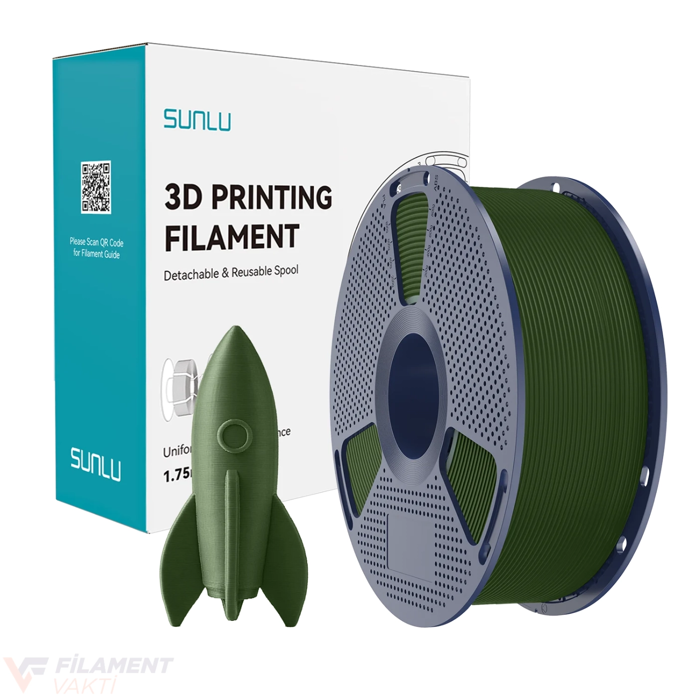 SUNLU Yüksek Hızlı PLA Filament - Siyah