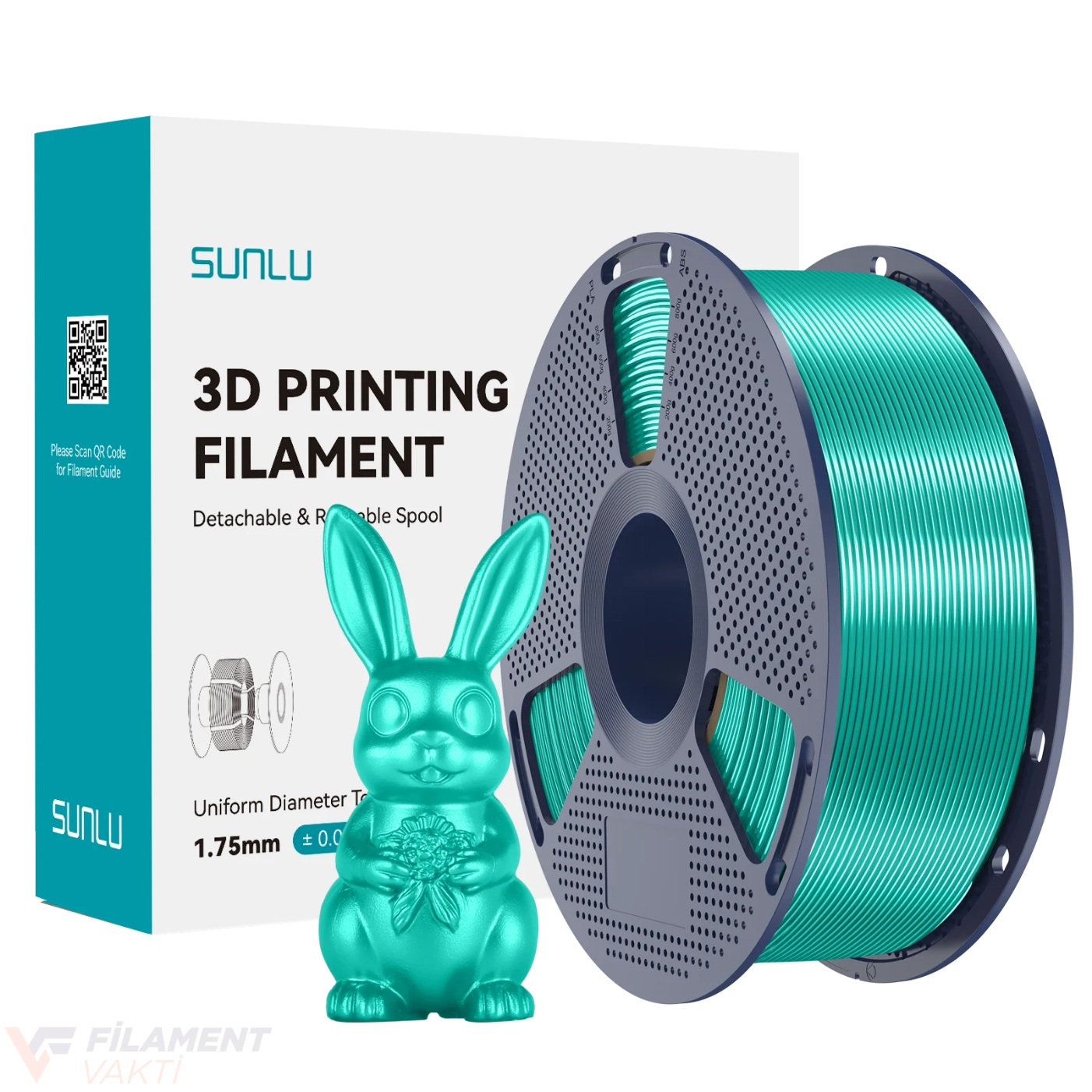 Sunlu Silk PLA+ Filament - Yeşil