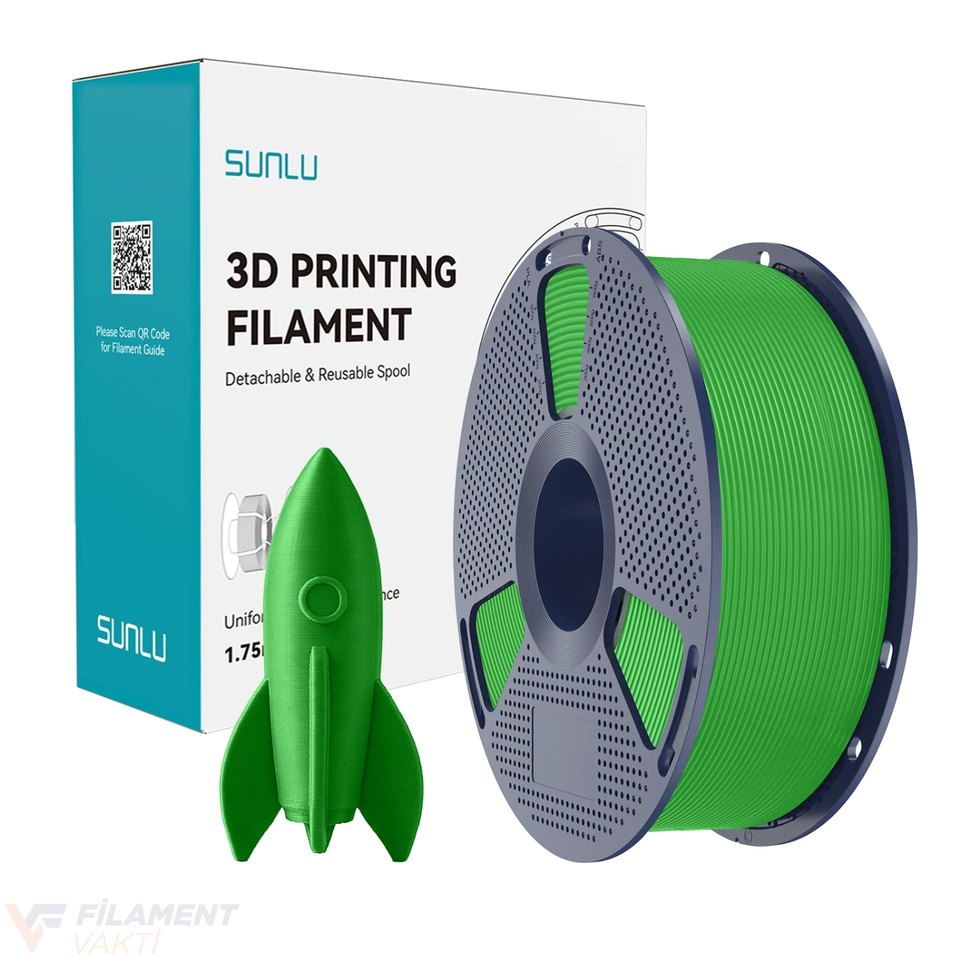 SUNLU Yüksek Hızlı PLA Filament - Siyah