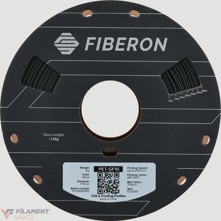 Fiberon PET-GF15 Filament | Cam Elyaf Takviyeli PET