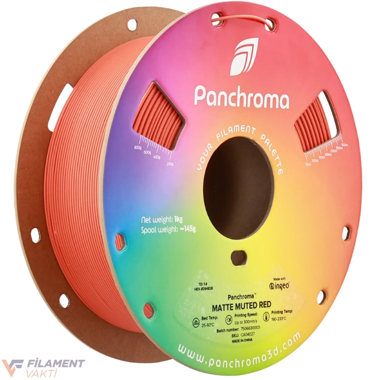 Polymaker Panchroma Mat PLA Filament - Yumuşak Kırmızı