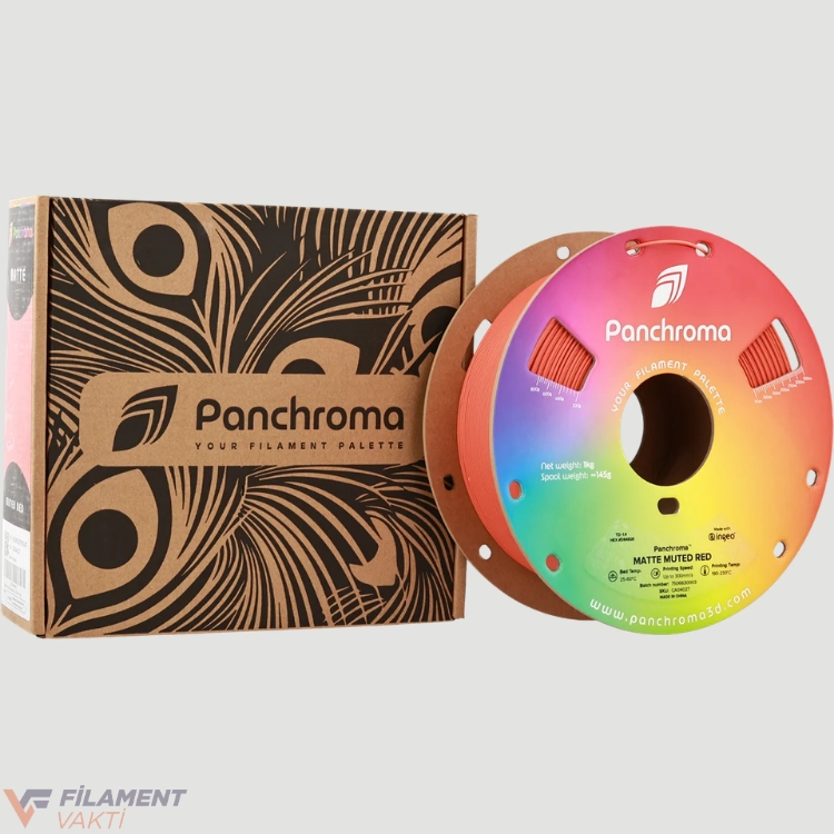 Polymaker Panchroma Mat PLA Filament - Yumuşak Kırmızı
