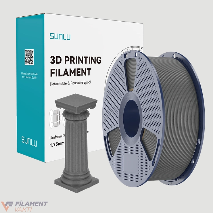 Sunlu Yüksek Hızlı PLA Marble Filament - Kül Beton