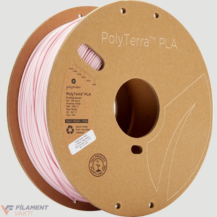 Polymaker PolyTerra Mat PLA Filament - Şeker