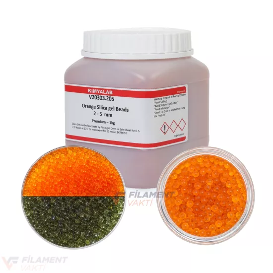 Silikajel Turuncu Nem Alıcı 1Kg - AMS ve Drybox Uyumlu Silikajel Turuncu Nem Alıcı 1Kg - AMS ve Drybox Uyumlu