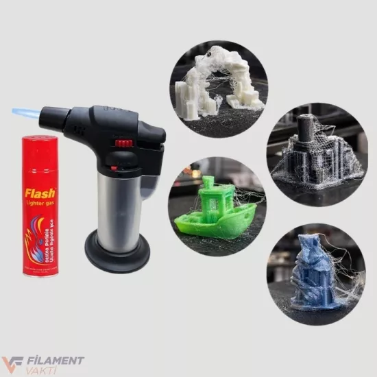 3D Yazıcı Pürmüz Çakmak 1300°C + Gaz Hediyeli