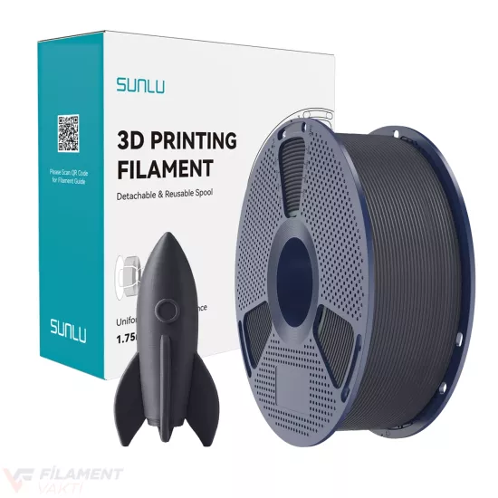 SUNLU Yüksek Hızlı PLA Filament (High Speed) - Siyah SUNLU Yüksek Hızlı PLA Filament (High Speed) - Siyah