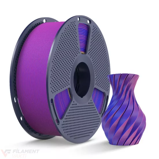 SUNLU PLA Matte Dual Çift Renk Filament Kırmızı - Mavi SUNLU PLA Matte Dual Çift Renk Filament Kırmızı - Mavi
