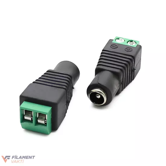 5.5x2.1mm DC Dişi Jak Klemens | Adaptör Soketi 5.5x2.1mm DC Dişi Jak Klemens | Adaptör Soketi
