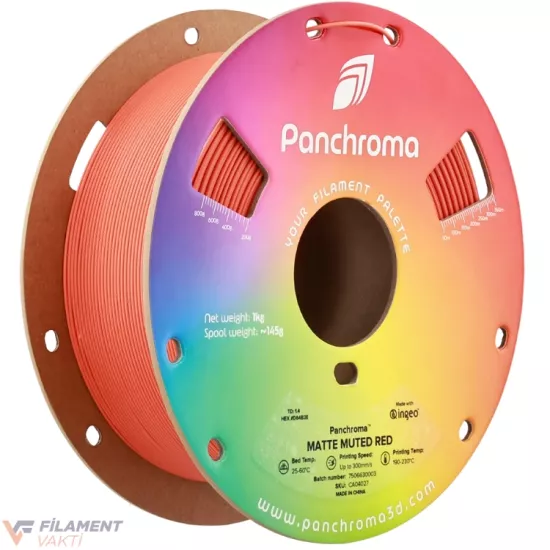 Polymaker Panchroma Mat PLA Filament - Yumuşak Kırmızı