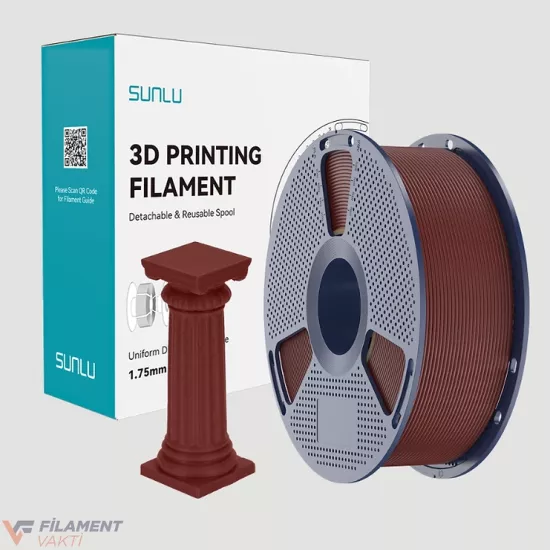 Sunlu Yüksek Hızlı PLA Marble Filament - Tuğla Kırmızısı