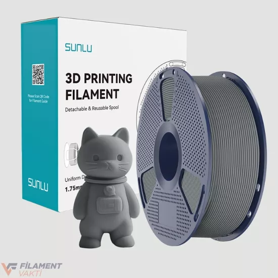 Sunlu PLA Mat Filament - Gri