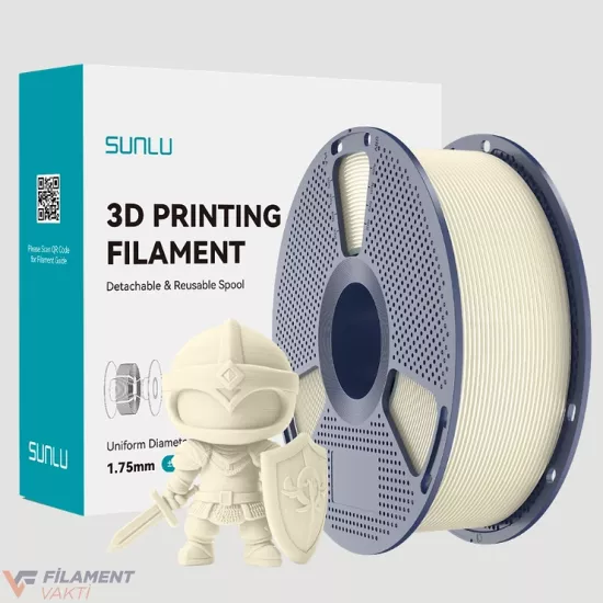 Sunlu PLA Mat Filament - Kemik Beyaz