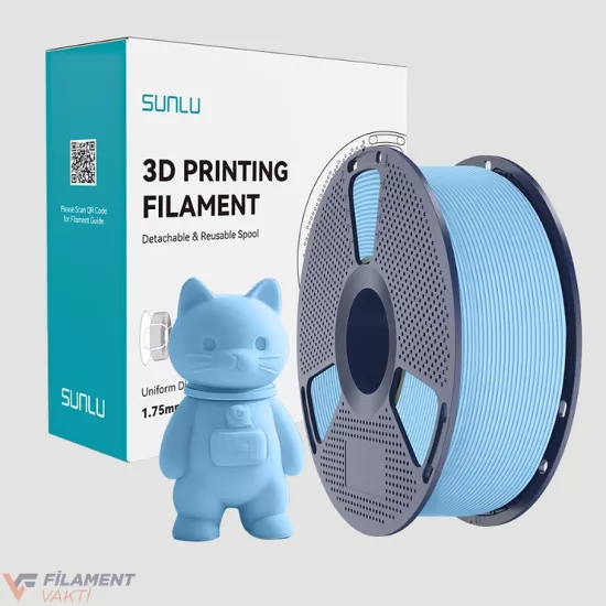 Sunlu PLA Mat Filament - Okyonus Mavi