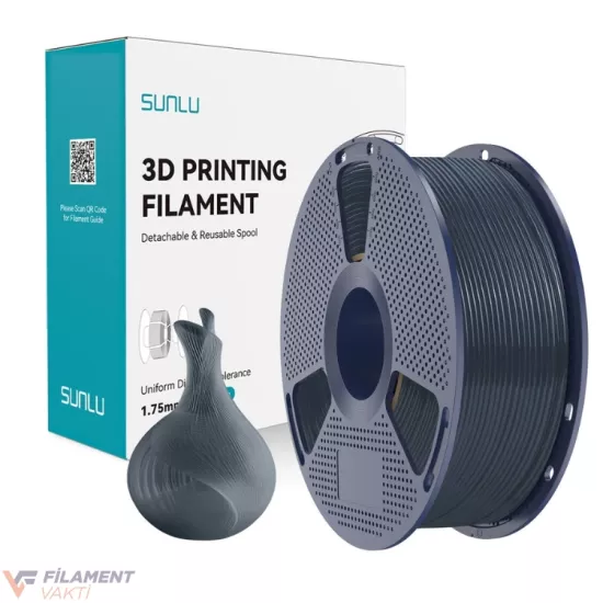Sunlu PLA Şeffaf Filament Puslu Siyah