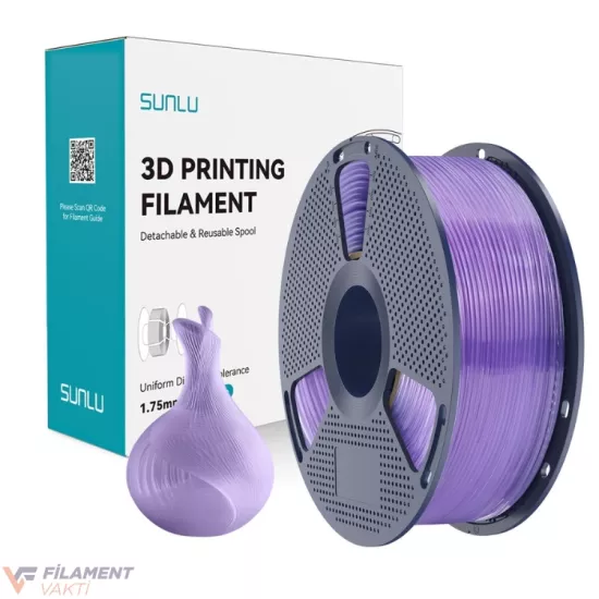 Sunlu PLA Şeffaf Filament Üzüm Peltesi