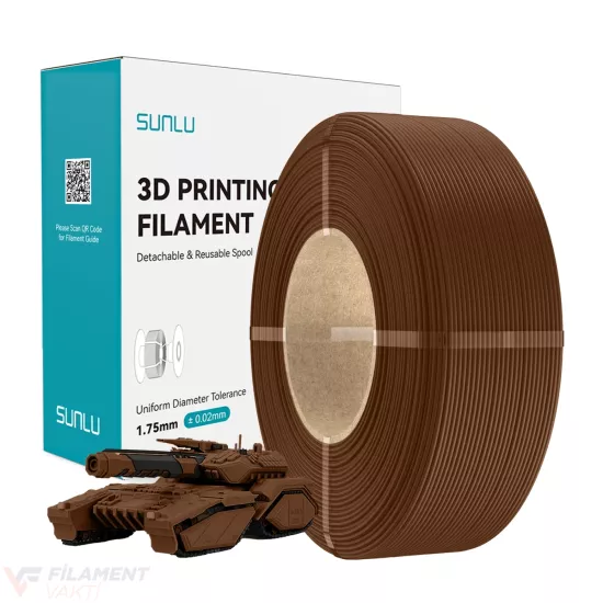 Sunlu Refill PLA Filament - Kahverengi