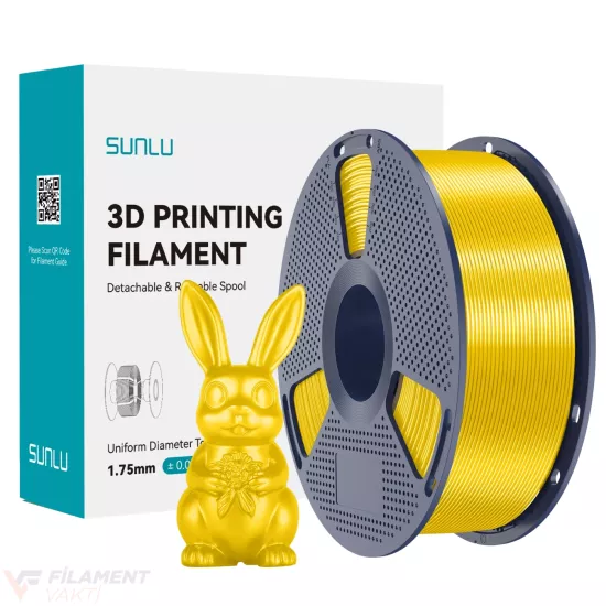Sunlu Silk PLA+ Filament - Sarı