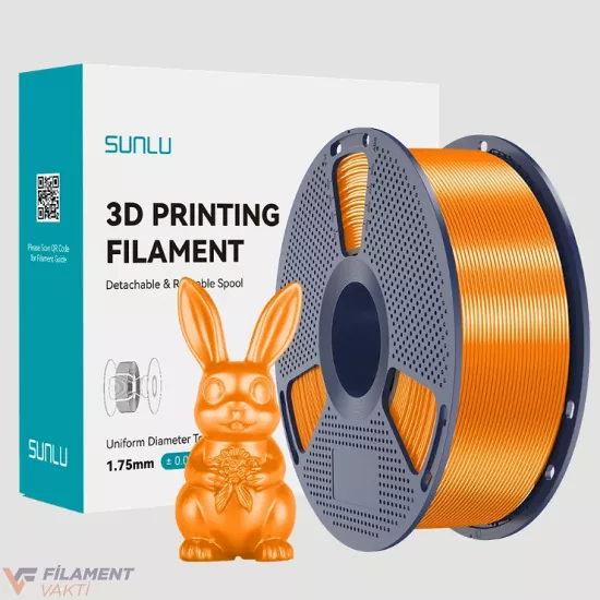Sunlu Silk PLA+ Filament - Turuncu