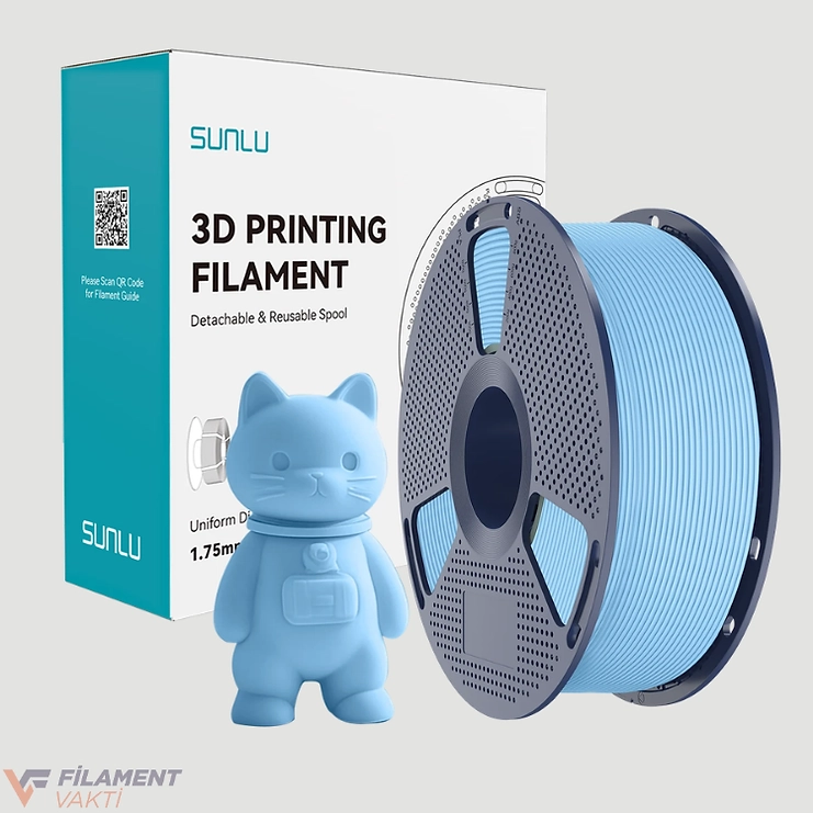 Sunlu PLA Mat Filament - Okyonus Mavi