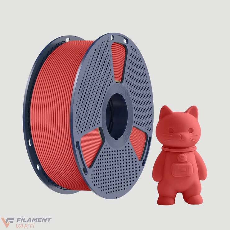 Sunlu PLA Mat Filament - Kırmızı